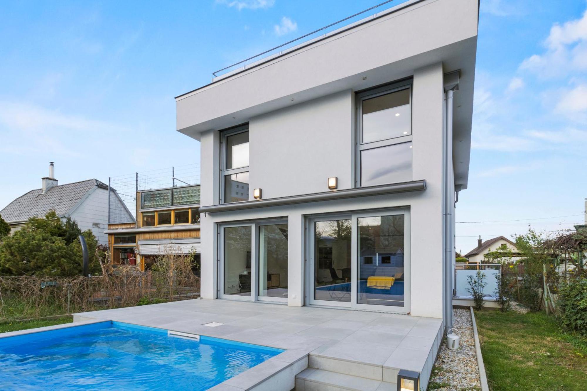 Villa Jaeger Mit Pool In Wien Exteriör bild