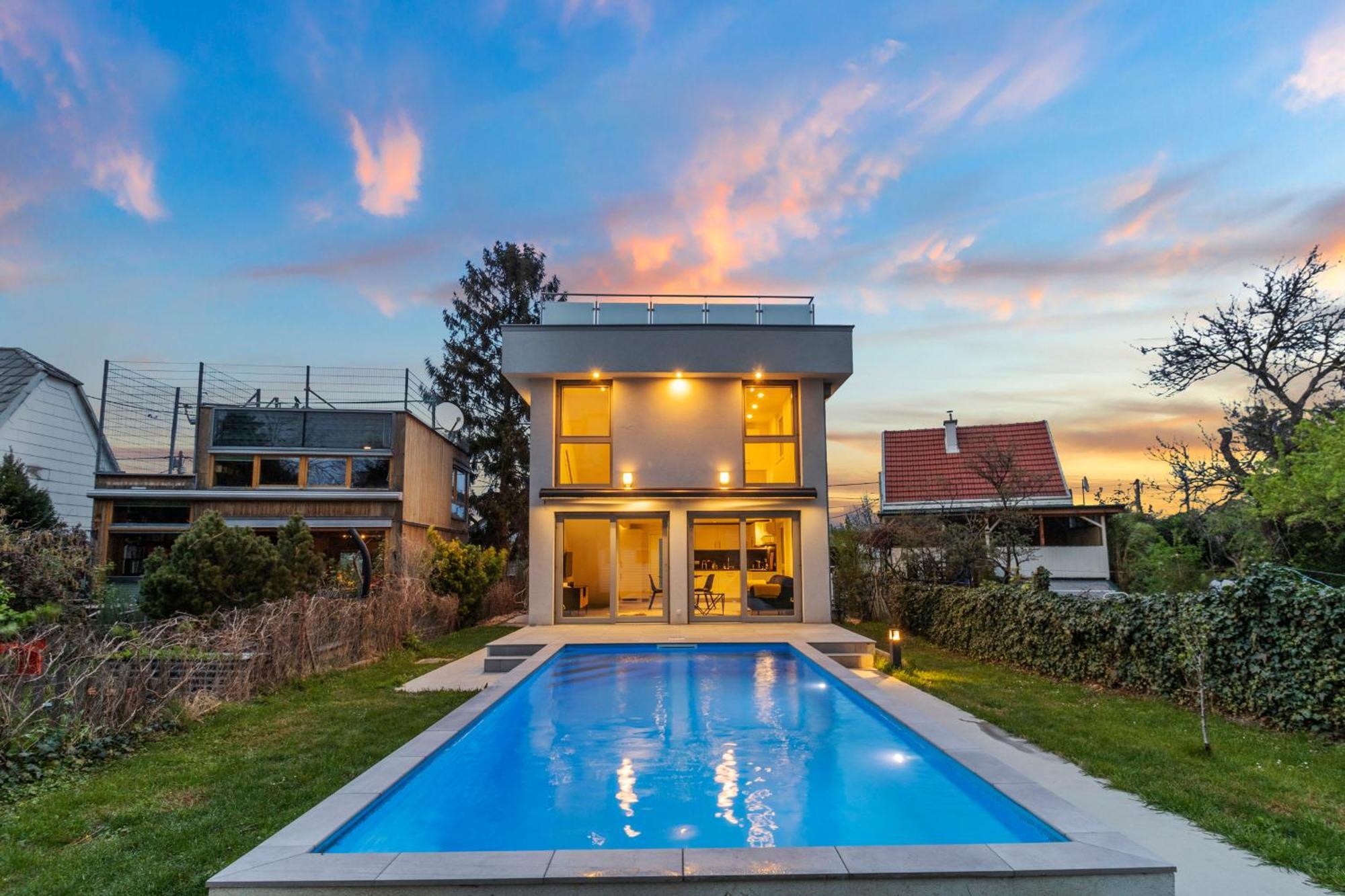 Villa Jaeger Mit Pool In Wien Exteriör bild