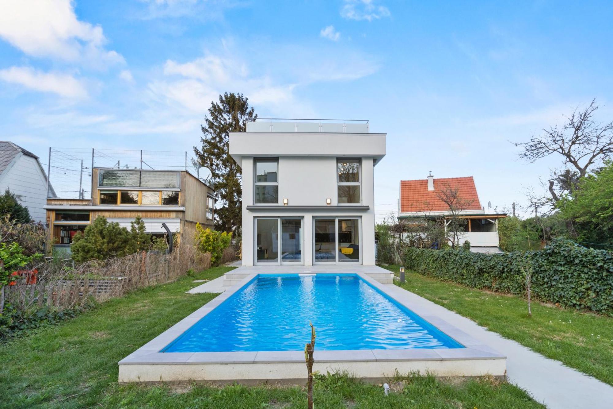 Villa Jaeger Mit Pool In Wien Exteriör bild